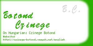 botond czinege business card